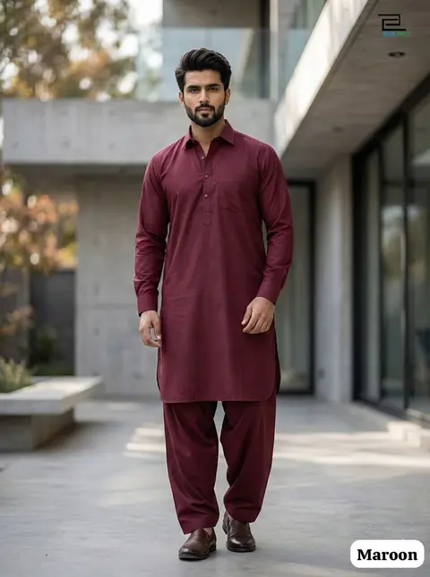 Men’s Pathani Kurta Salwar in Premium Cotton 4