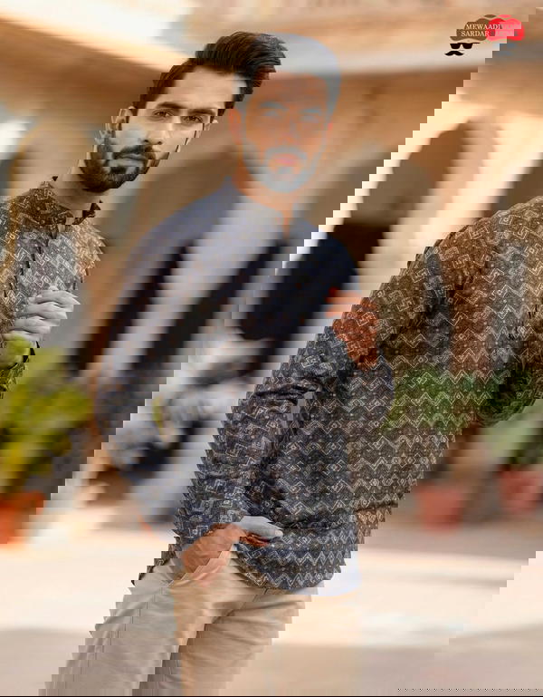 Men’s Premium Cotton Full Sleeves Shirt Kurta – Hit Print Collection