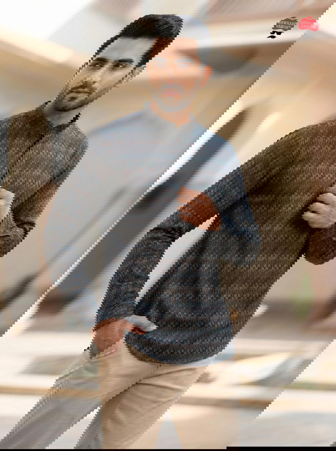 Smart Fit Full Sleeve Cotton Kurta Shirt for Men 1