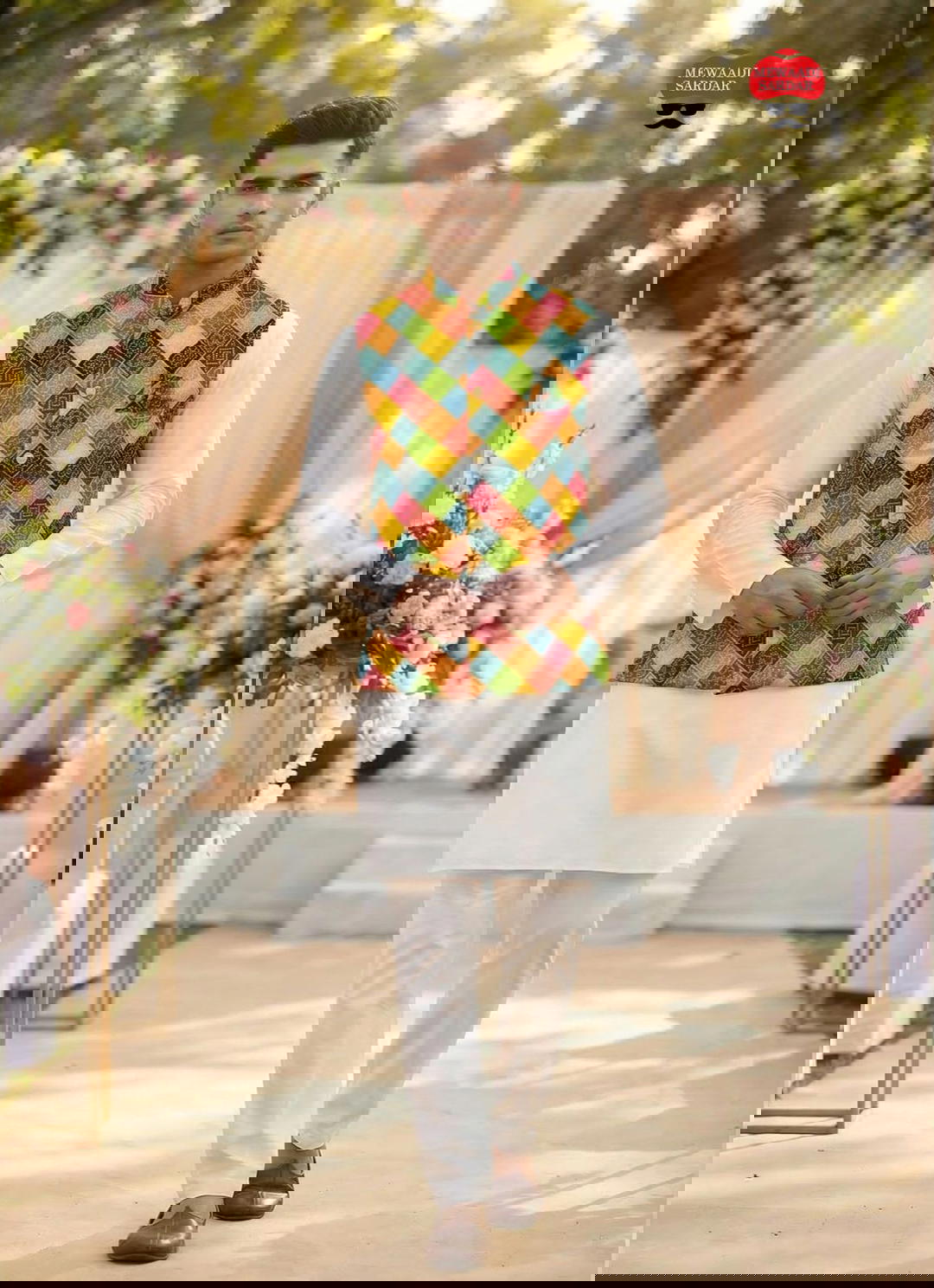 Premium Ready to Wear Kurta Koti Pant Set 1