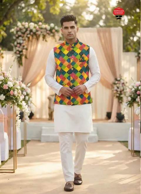 Premium Ready to Wear Kurta Koti Pant Set 1