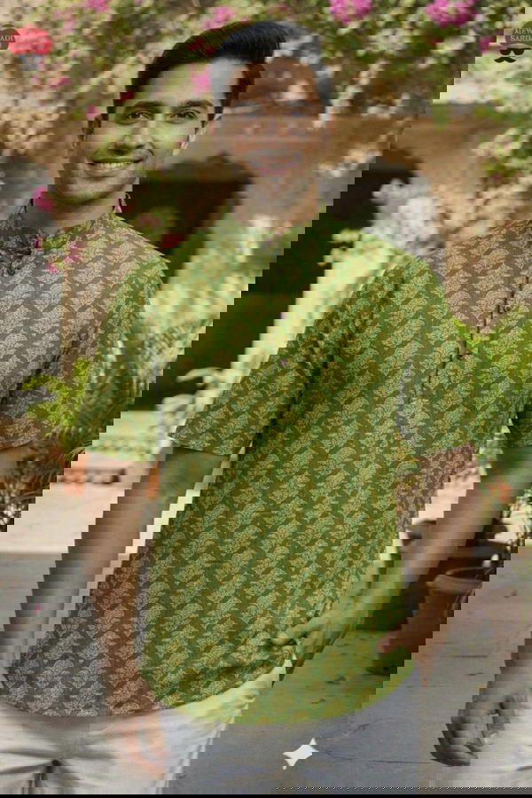 Half Sleeve Short Kurta for Men – Lightweight Summer Wear