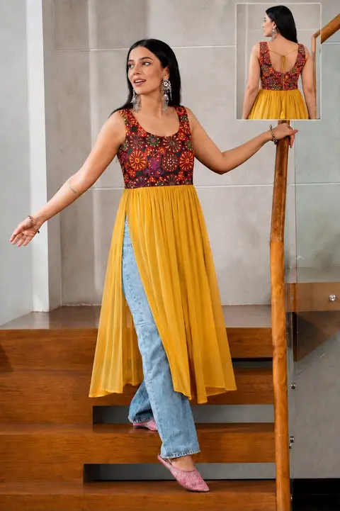 Pinterest inspired Most Trending Navratri Kurti 8