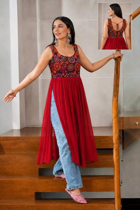 Pinterest inspired Most Trending Navratri Kurti 7