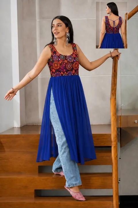Pinterest inspired Most Trending Navratri Kurti 6