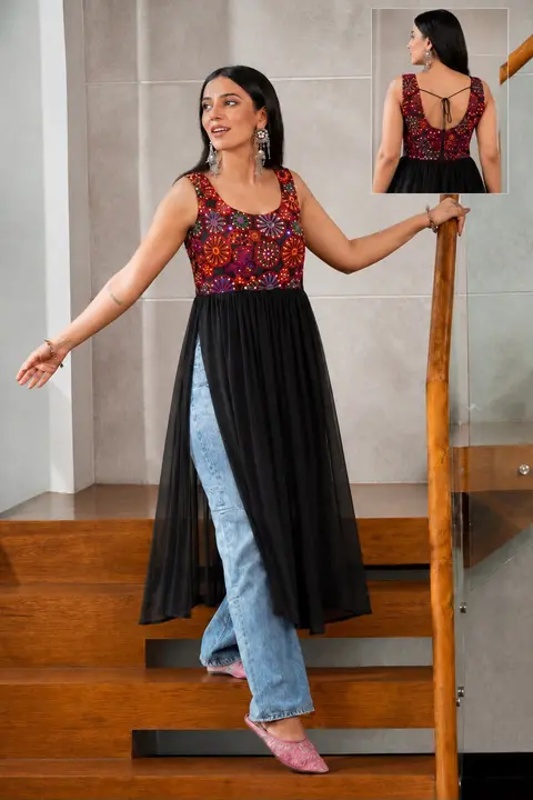 Pinterest inspired Most Trending Navratri Kurti 5