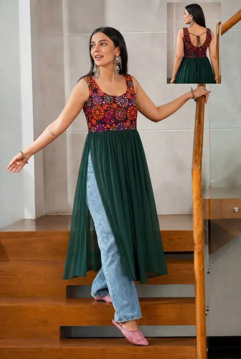 Pinterest inspired Most Trending Navratri Kurti 4