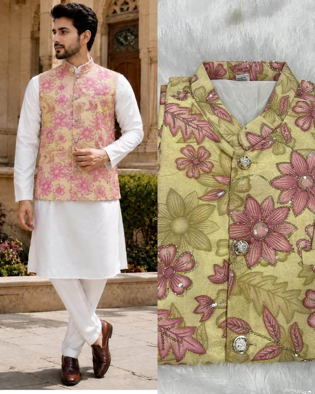 Premium Koti Kurta Pant Set for Men | Festive Ethnic Wear 1