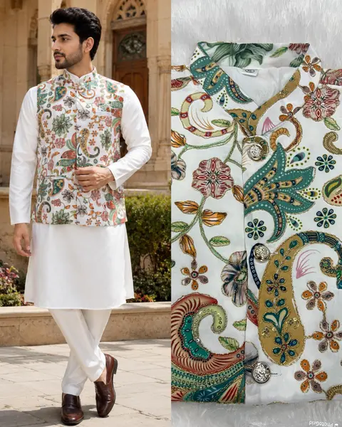 Wedding & Festive Special Designer Koti Set for Men 1