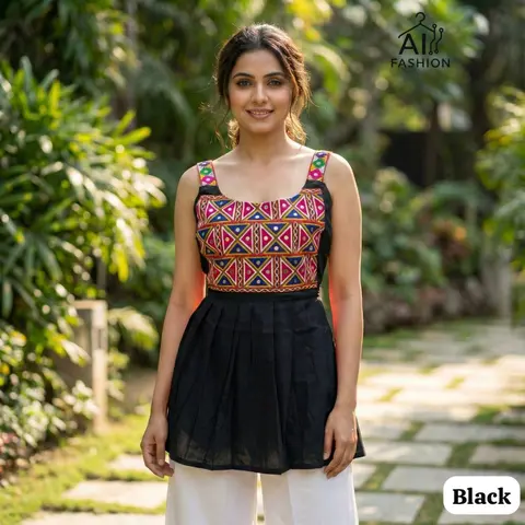 Navratri Garba Special sleeveless short top 9