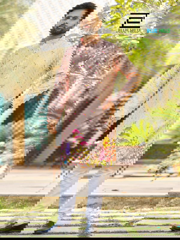 Men’s Heavy Rayon Festive Kurta pajama with Embroidery Work