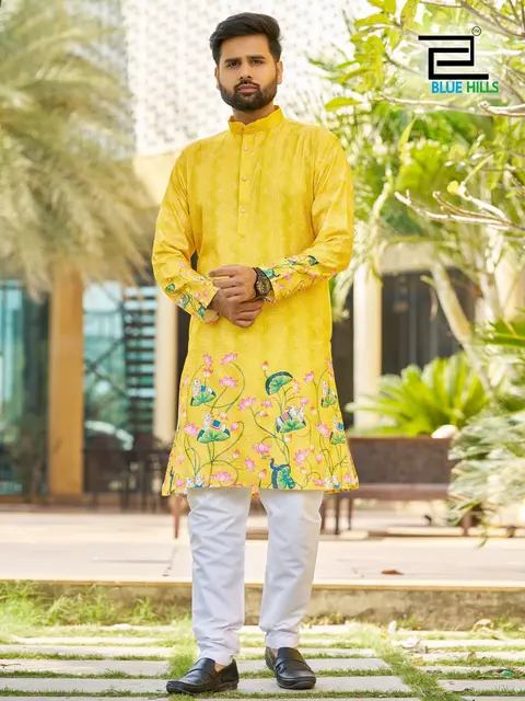 Haldi special kurta pajama for men 2