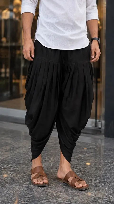Unisex Patiala Style Dhoti – Soft Poly Cotton 5