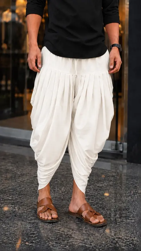 Unisex Patiala Style Dhoti – Soft Poly Cotton 4