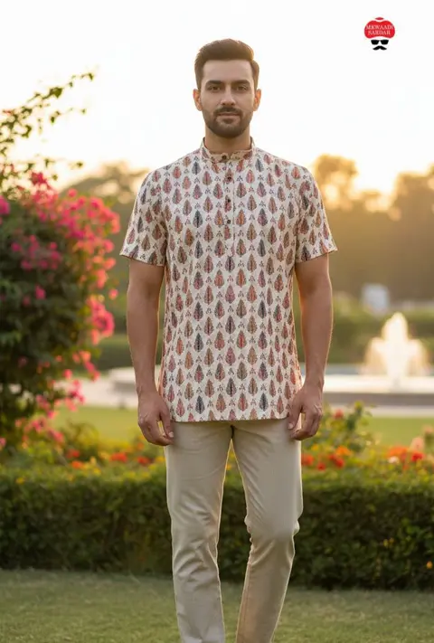 Latest Men’s Cotton Short Kurta for Festive & Casual Wear 2