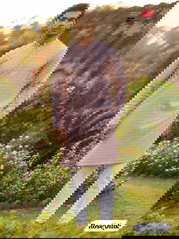 New Arrival Men’s Silk Kurta Pyjama Set