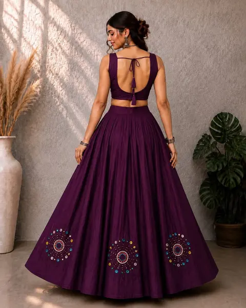 Real Mirror Work Lehenga Choli Set | Navratri & Festive Wear 4
