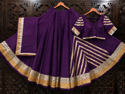 Stunning Gotta Patti Lehenga Choli Dupatta Set | Navratri & Festive Wear 6