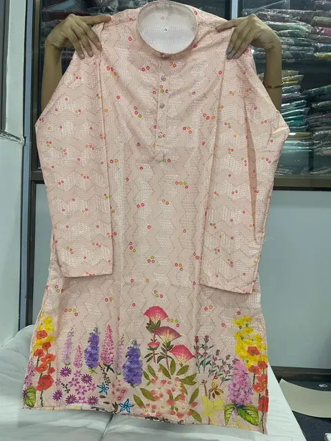 Men’s Heavy Rayon Festive Kurta pajama with Embroidery Work 1