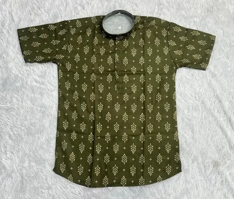 Cotton Printed Kurta for Men – Smart Casual & Festive Wear 2