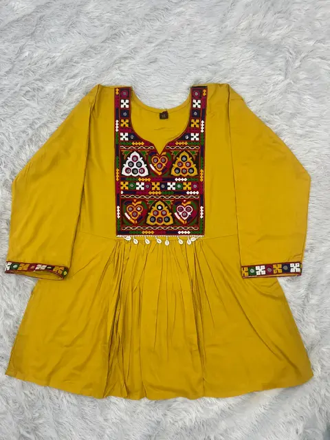 Navratri Short Kurti, Garba Top, Dandiya Dress, Gujarati Top 5
