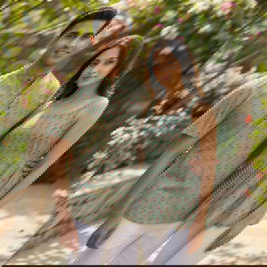 Couple matching shirt and top 1