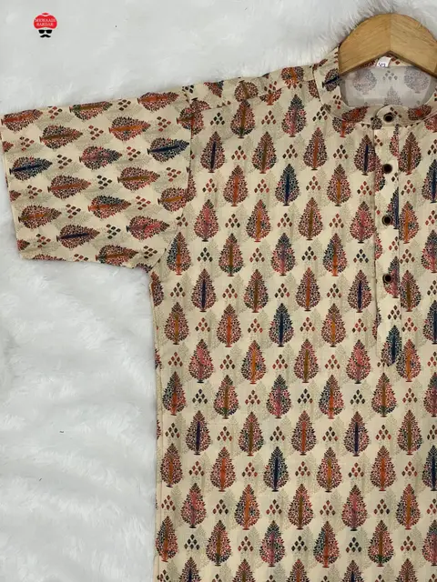 Latest Men’s Cotton Short Kurta for Festive & Casual Wear 1