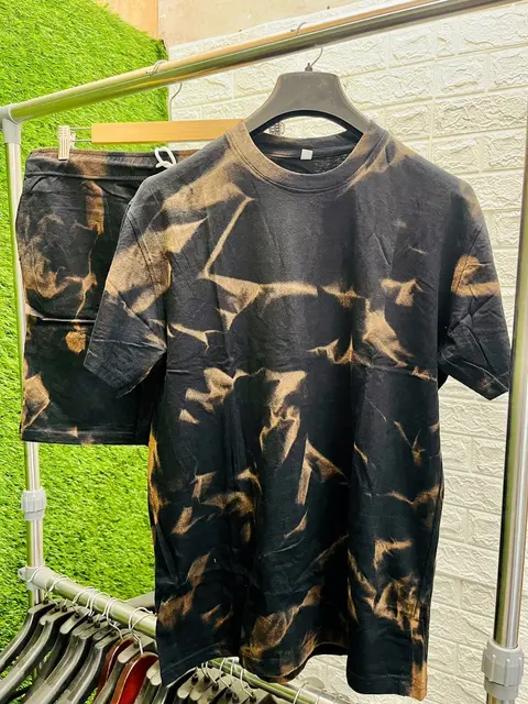 Men's Pure Cotton Tie Dye Night Suit – T-Shirt & Shorts Set 4