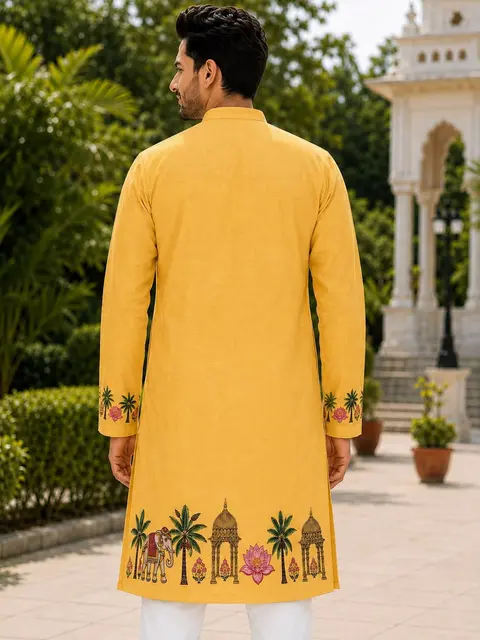 Ganpati Special Traditional Printed Kurta 5