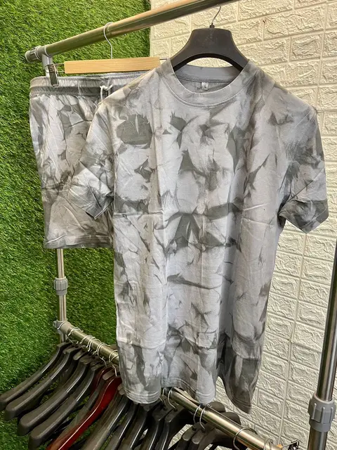 Men's Pure Cotton Tie Dye Night Suit – T-Shirt & Shorts Set 3