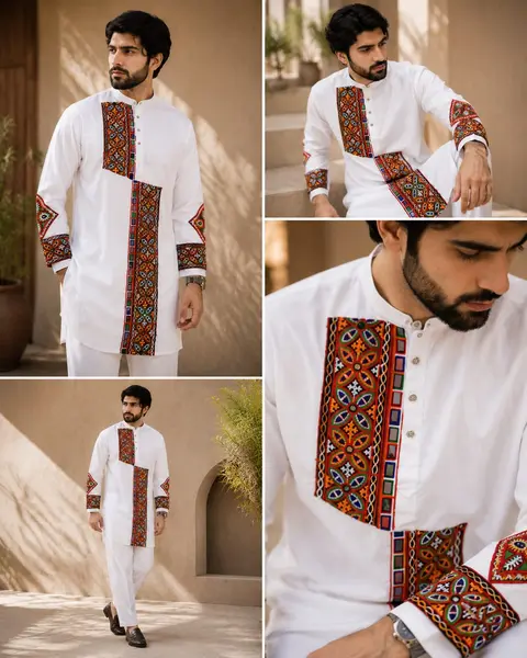 Premium Navratri Kurta for Men | Gamthi & Mirror Work 3