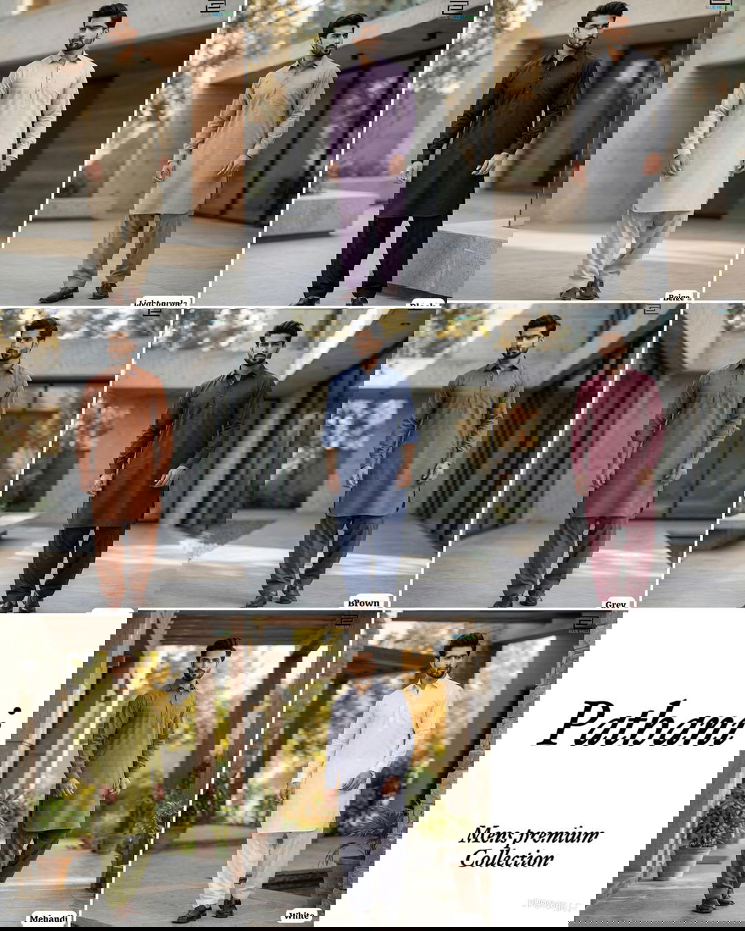 Men’s Pathani Kurta Salwar in Premium Cotton 1