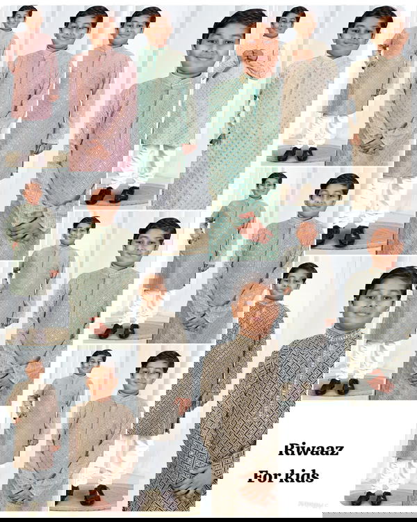 Kids Premium Ethnic Kurta pajama with Embroidery & Sequins Work