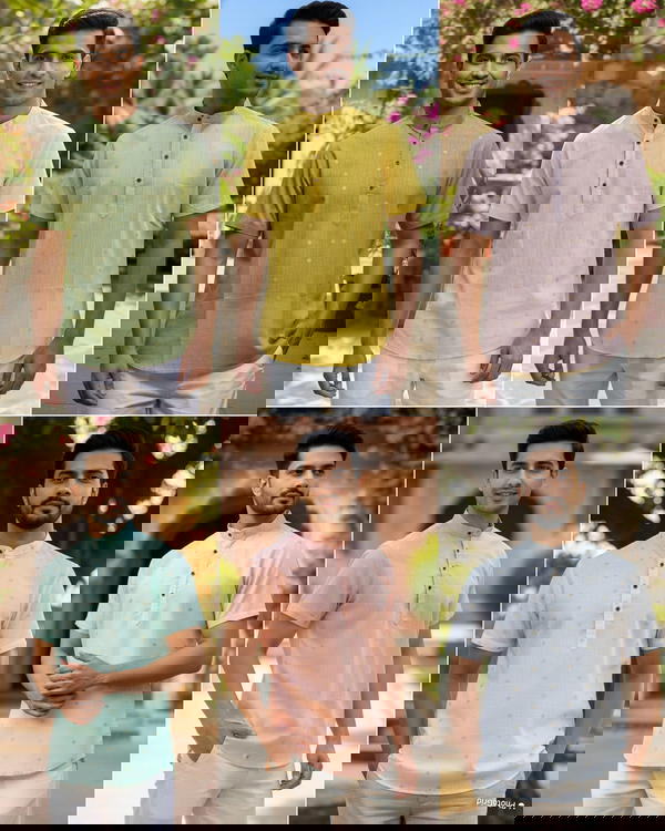 Modern Men’s Short Kurta for Parties, Festivals & Casual Wear