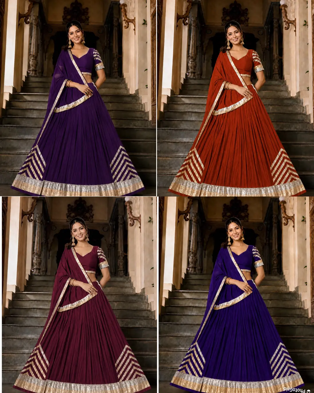 Stunning Gotta Patti Lehenga Choli Dupatta Set | Navratri & Festive Wear 1