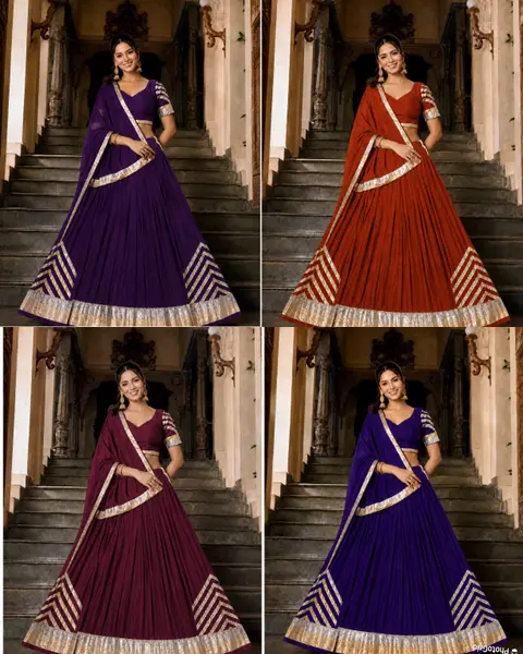 Stunning Gotta Patti Lehenga Choli Dupatta Set | Navratri & Festive Wear 1