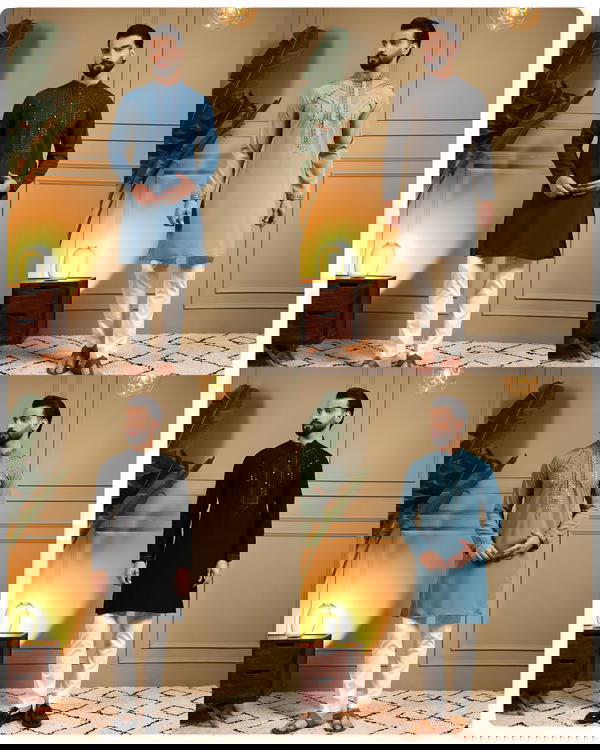 Men’s Armaani Lachko Embroidered Kurta Pyjama Set – Premium Ethnic Wear