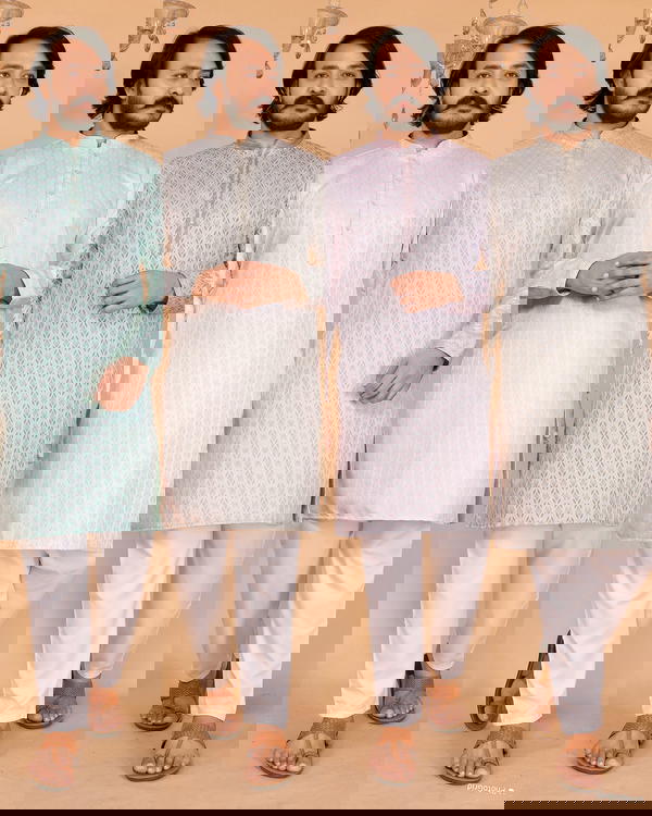 Designer Men’s Kurta Pyjama Set – Premium Collection