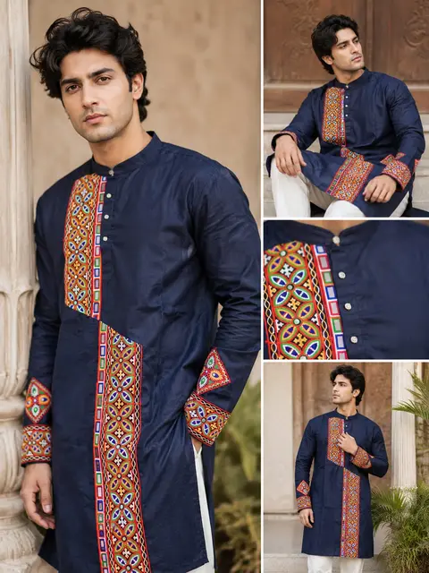 Premium Navratri Kurta for Men | Gamthi & Mirror Work 2