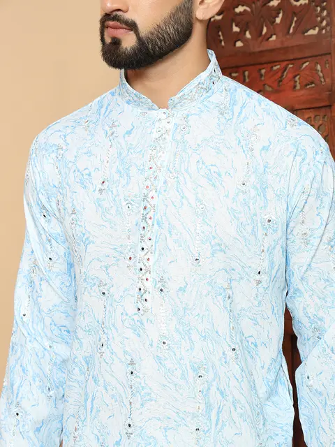 Stylish Men’s Festive Kurta pyjama - Cotton Fabric 2
