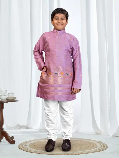 Traditional Boys Kurta pyjama for Special Occasions 2