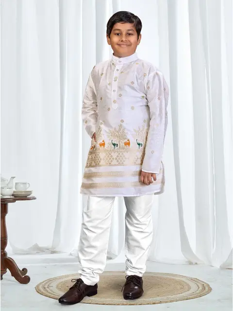 Kids Festive Kurta pyjama in Premium Silk Fabric 2