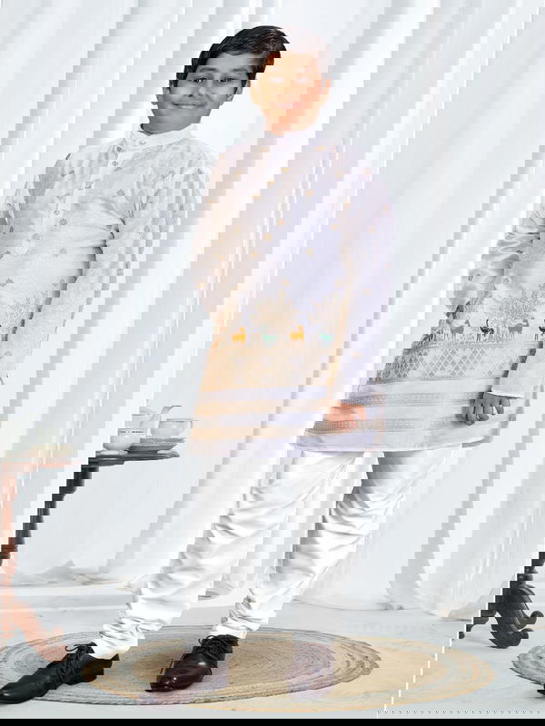 Kids Festive Kurta pyjama in Premium Silk Fabric