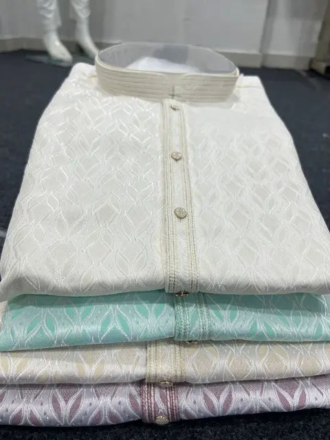 Designer Men’s Kurta Pyjama Set – Premium Collection 1