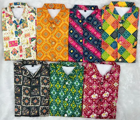 Kids Kurta Koti Pyjama Set in Malai Satin – Festive Wear 2