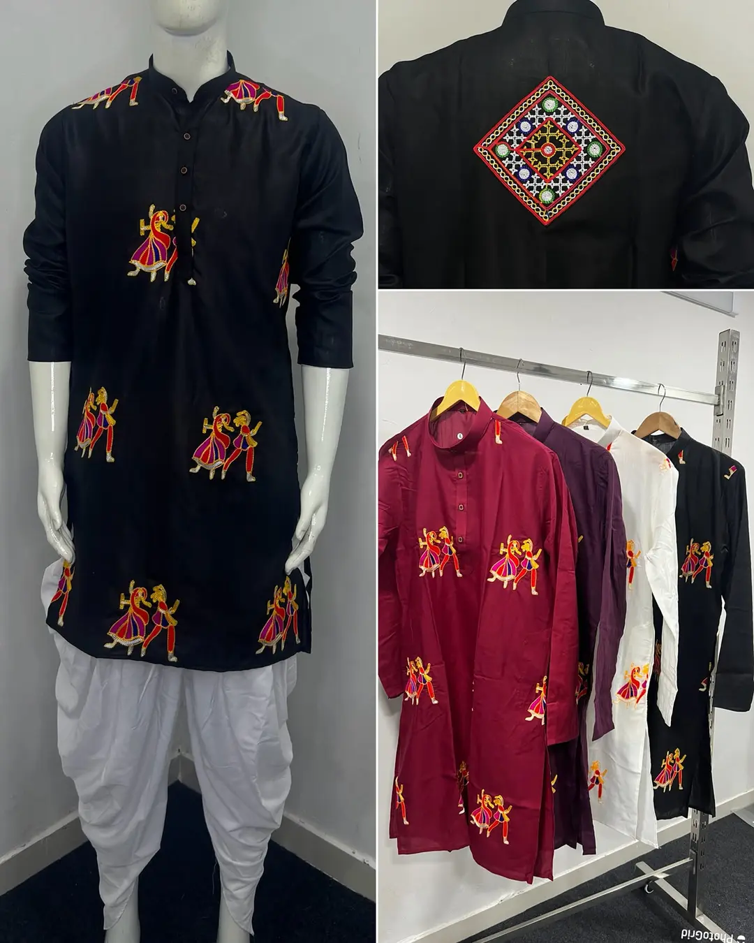Navratri Special Men's Kurta Dhoti Set 1