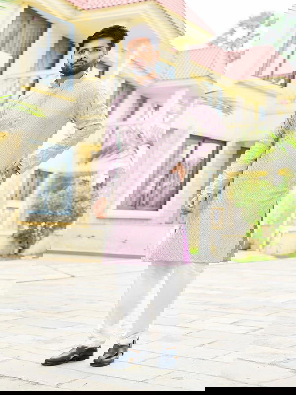 Premium rayon kurta pyjama with embroidery sequins