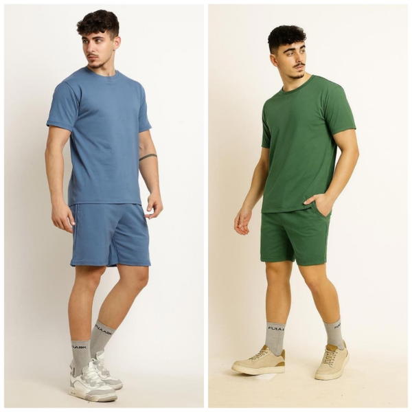 Premium Cotton T-Shirt & Shorts Co-Ord Set for Men