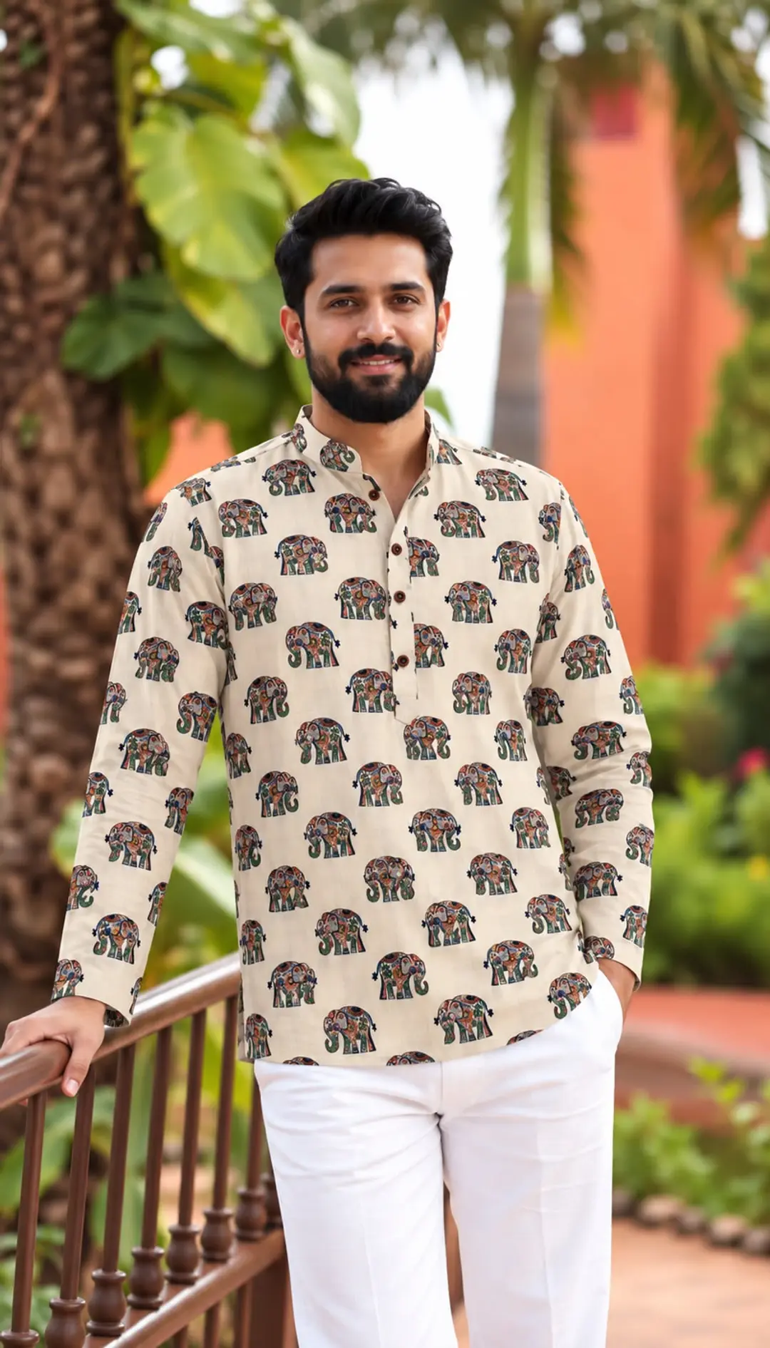 Printed Short Kurta Full Sleeves 1
