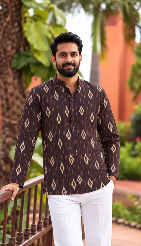 Trendy Men’s Short Kurta 1